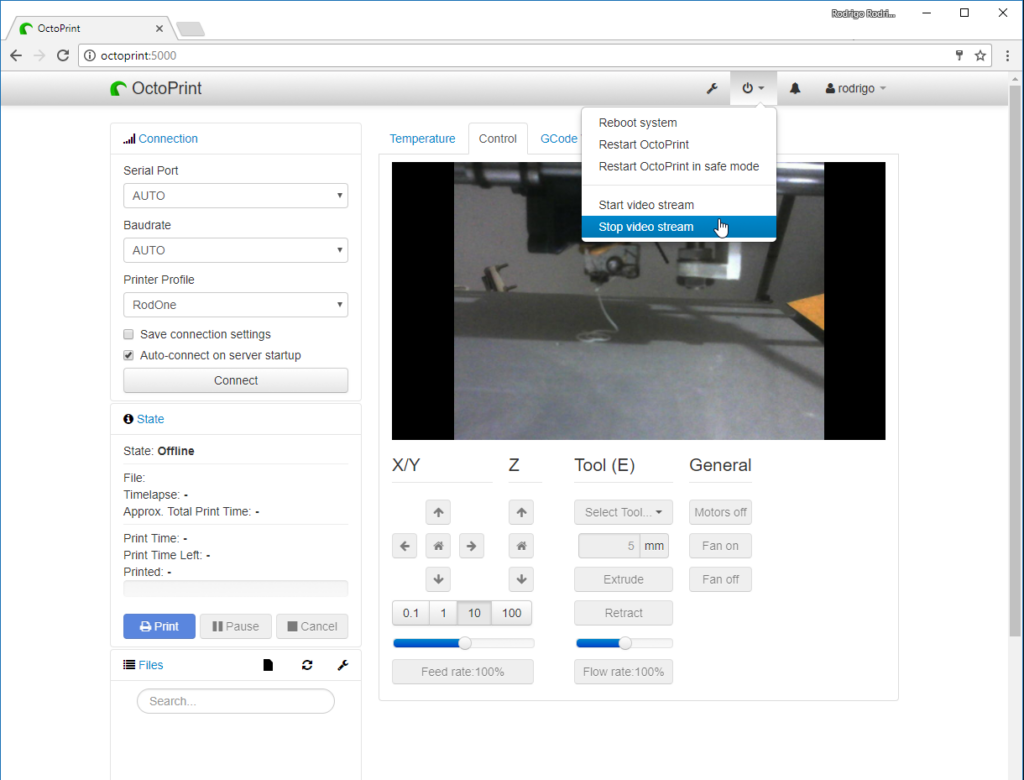 Octoprint Camera Options