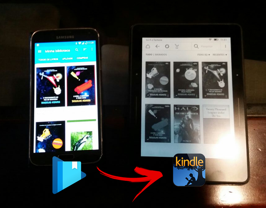 Migrando livros do Google Play Books para o Kindle